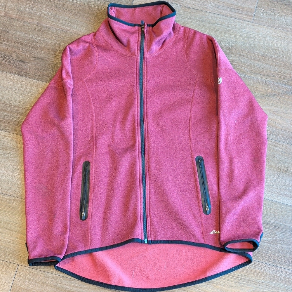 Eddie Bauer Women's Pink Zip-Up Jacket